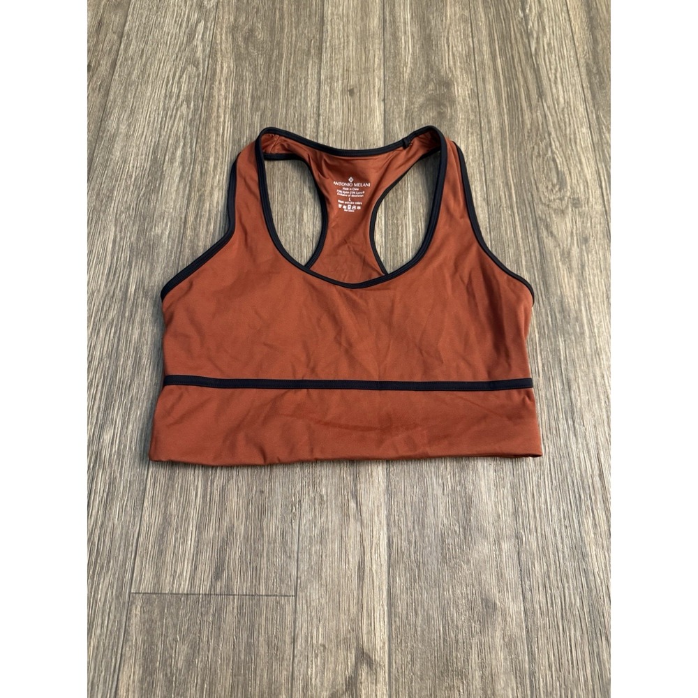 Antonio Melani Women's Sz L Brown Sports Bra‎